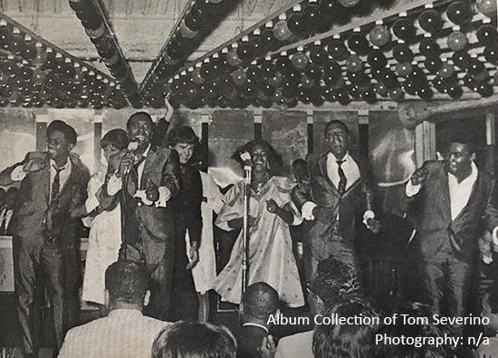 Four Tops on stage