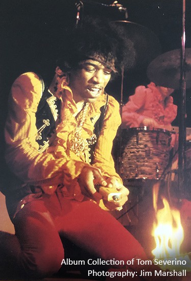 Jimi Hendrix on stage