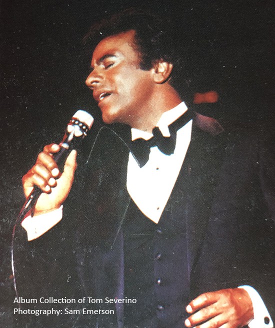 Johnny Mathis on stage