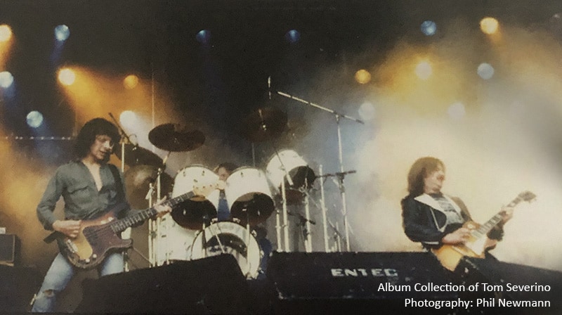 Budgie on stage