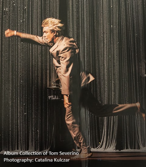 David Byrne on stage