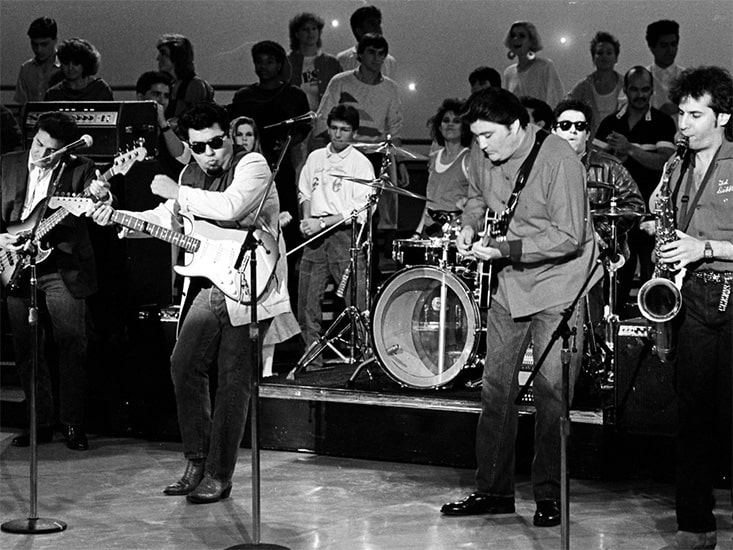 Los Lobos on stage