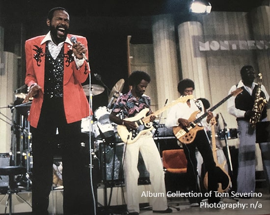 Marvin Gaye on stage
