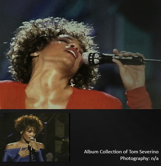 Whitney Houston on stage
