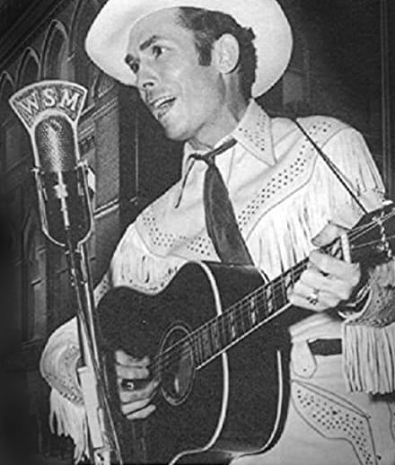 Hank Williams stage shot