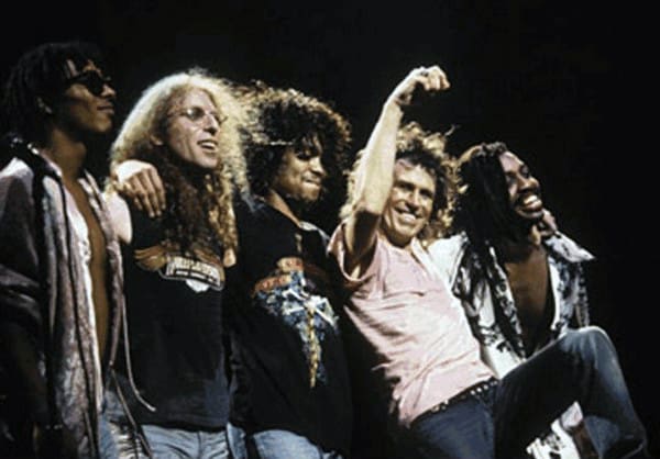 Keith Richards and the X Pensive Winos on stage