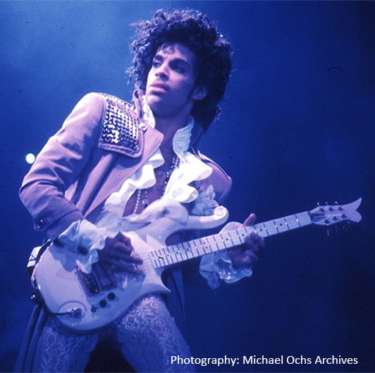 Prince on stage