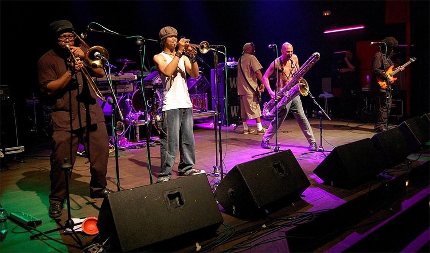 Fishbone on stage
