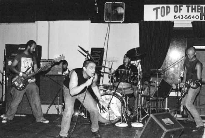 M.D.C. on stage