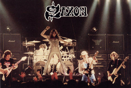 Saxon on stage