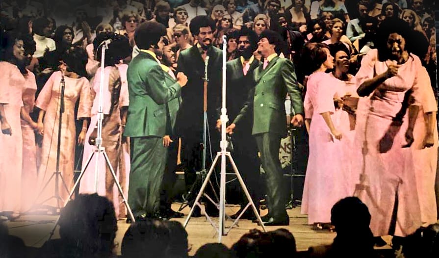 Edwin Hawkins on-stage